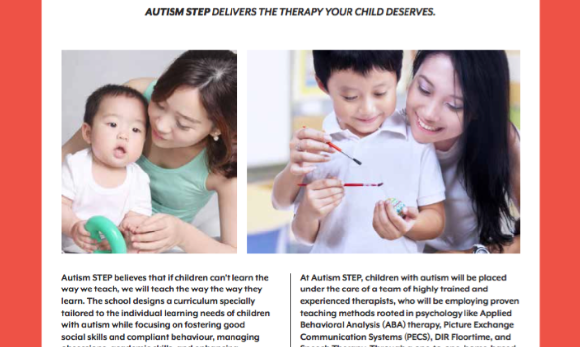 Autism STEP won the Best in Early Intervention Programme for Children with Autism for the 2nd time!