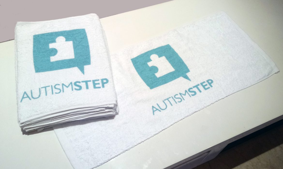 Preparation for Charity Run: Autism STEP Towel